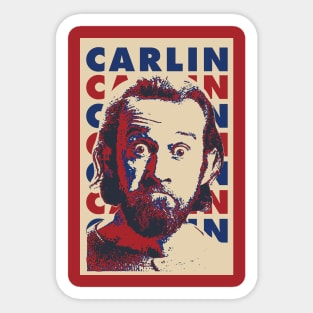 George Carlin Funny Pop Art Style Sticker